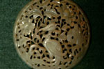 >Openwork Pomander consisting of two separate shallow domed sides