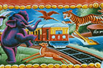 Jungle Animals Attack Railroad Train - 1987