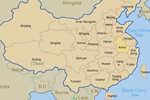 Locator Map of Anhui