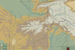 Topographical Map of Bactro-Gandharan Region