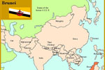 Locator Map of Brunei