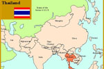 Locator Map of Thailand
